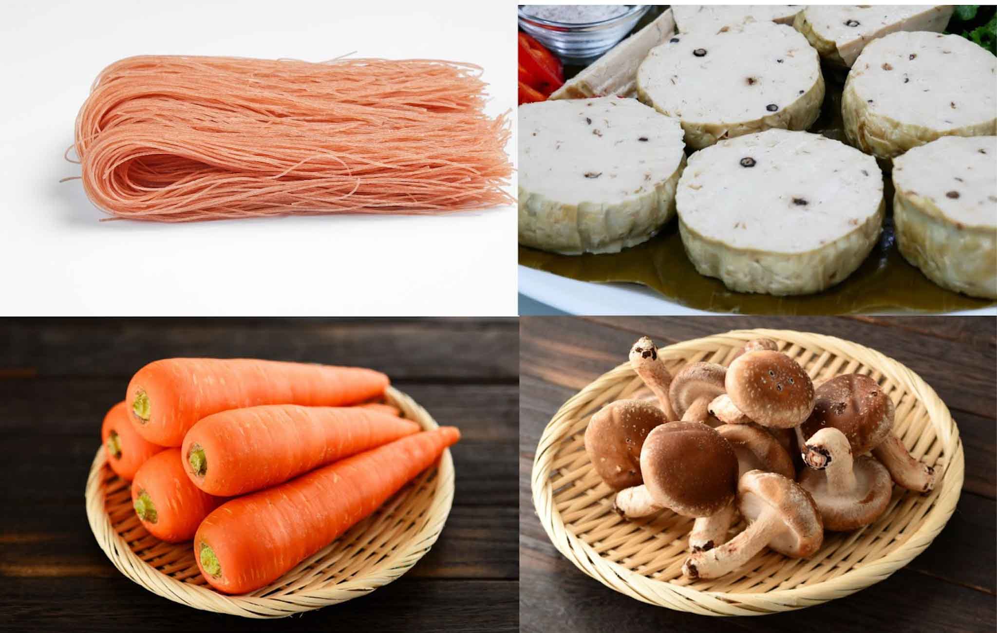 Nguyên liệu làm phở gạo lứt nước lèo